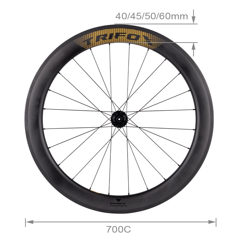 Trifox Road Bike Rim Brake Carbon Wheelset 700C WT18 | Best Rim Brake ...