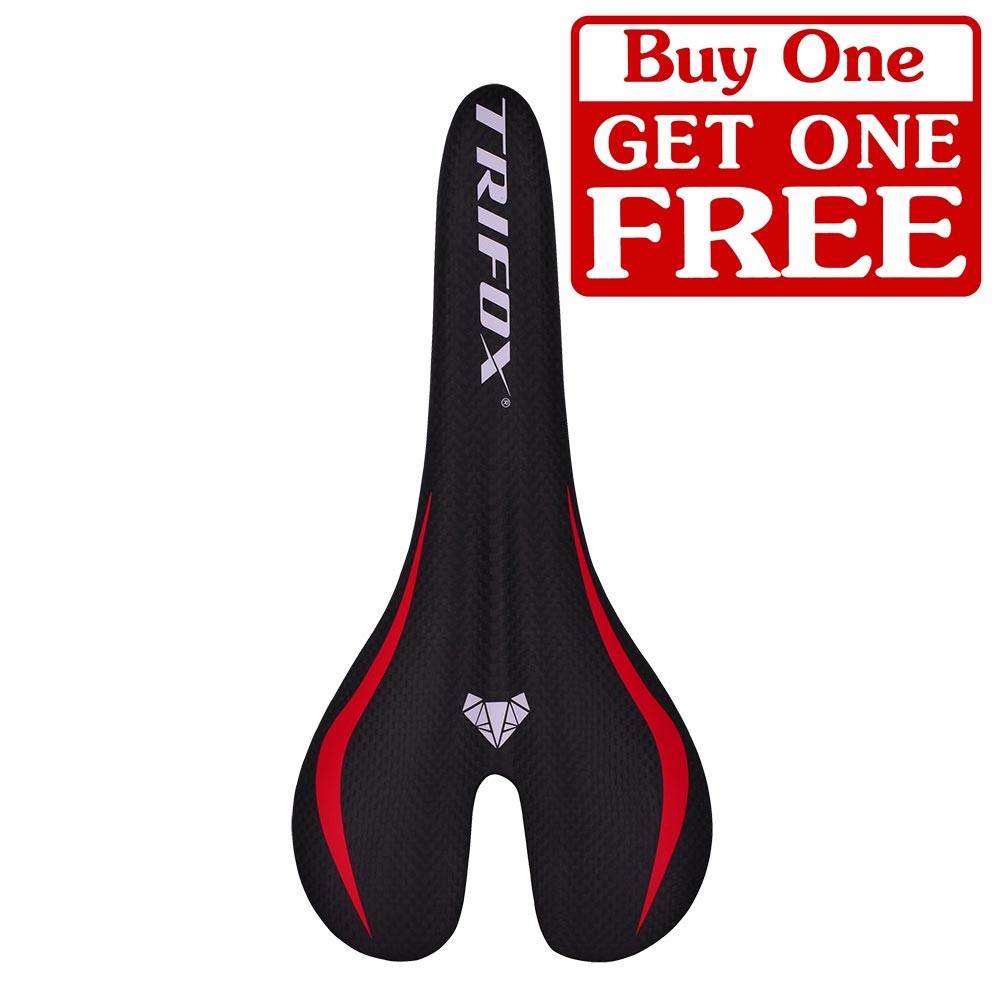 Trifox Lightweight Comfortable Carbon Bike Saddle CS100