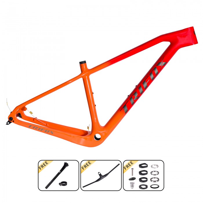 TRIFOXcycling 29er Ultra Light Carbon Hardtail MTB Frame SDY21 Disc