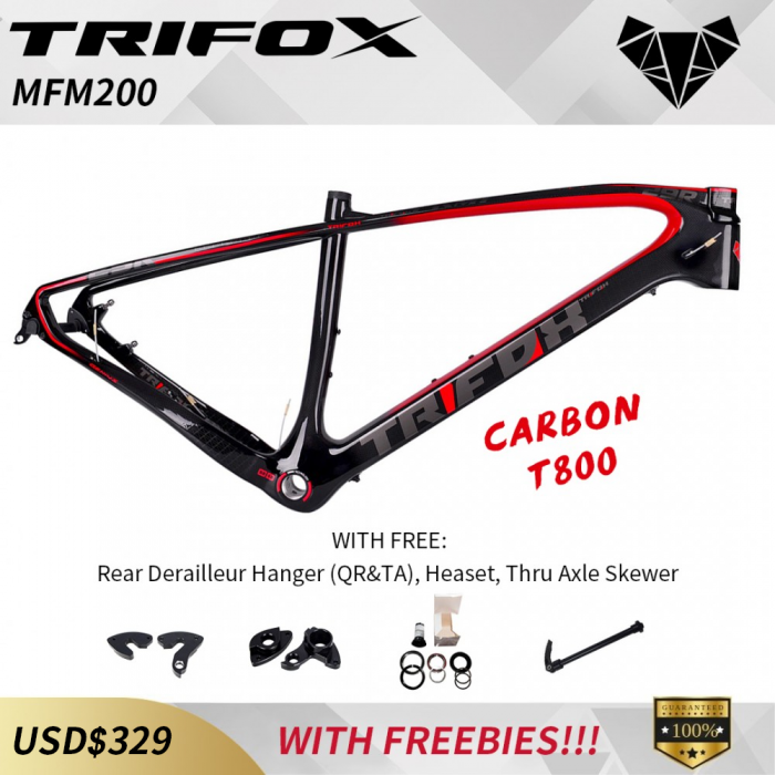 TRIFOX Cycling Hot Sale Best 29er Carbon Hardtail MTB Frame MFM200