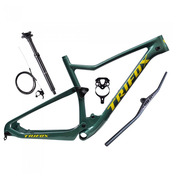 TRIFOXBIKE Double Full Suspension Carbon MTB Frameset - MFM100