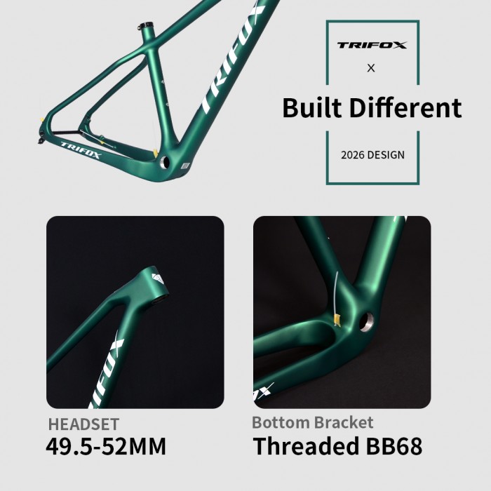 TRIFOXcycling 29er Ultra Light Carbon Hardtail MTB Frame SDY21 Disc