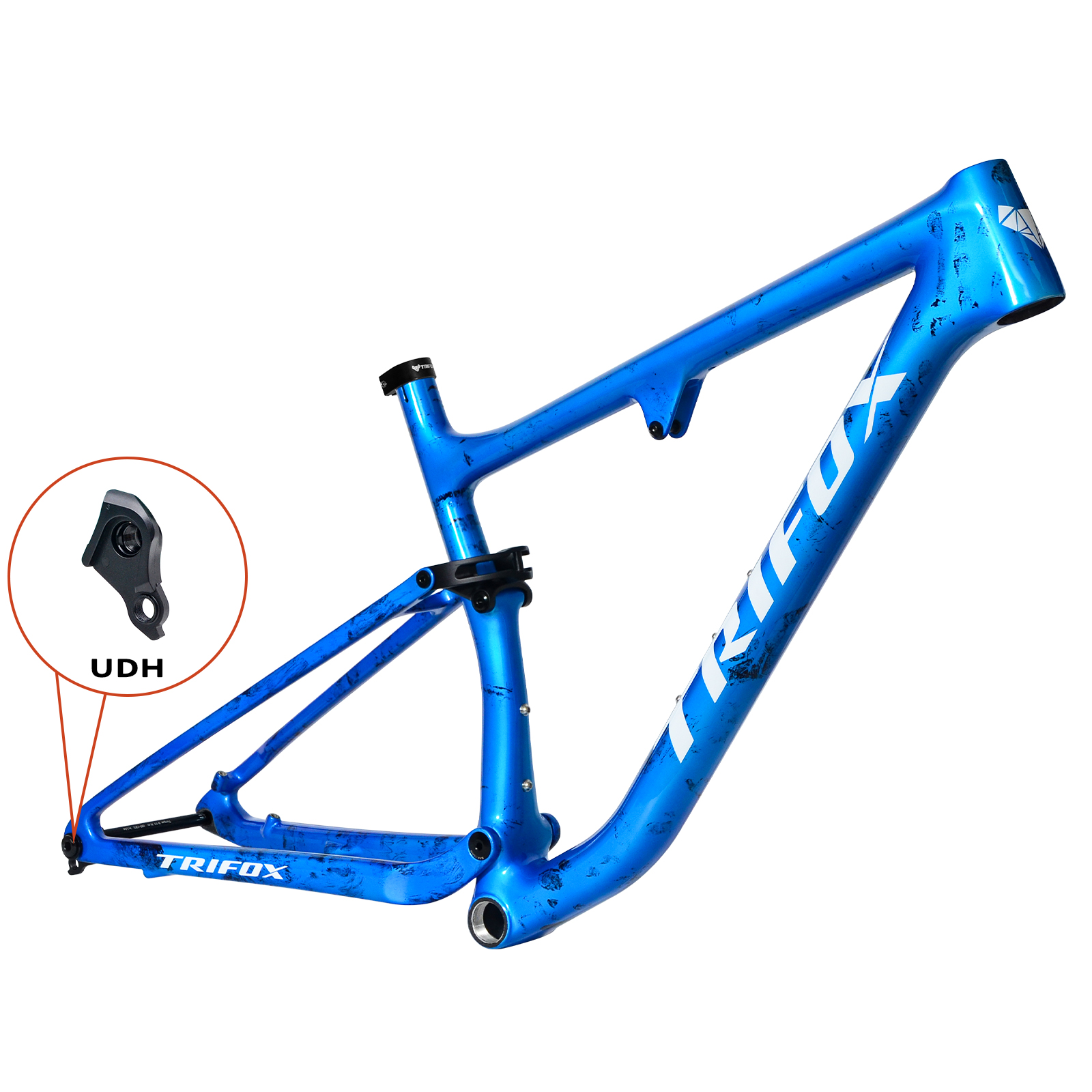 TRIFOX TRAIL II PRO: 29er LightCarbon Full Suspension XC MTB Frame