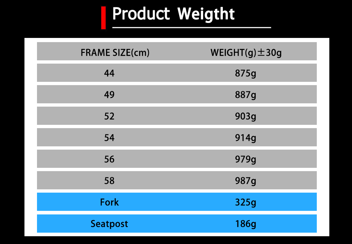 The Weight of Trifox carbon fibre bike X16QR