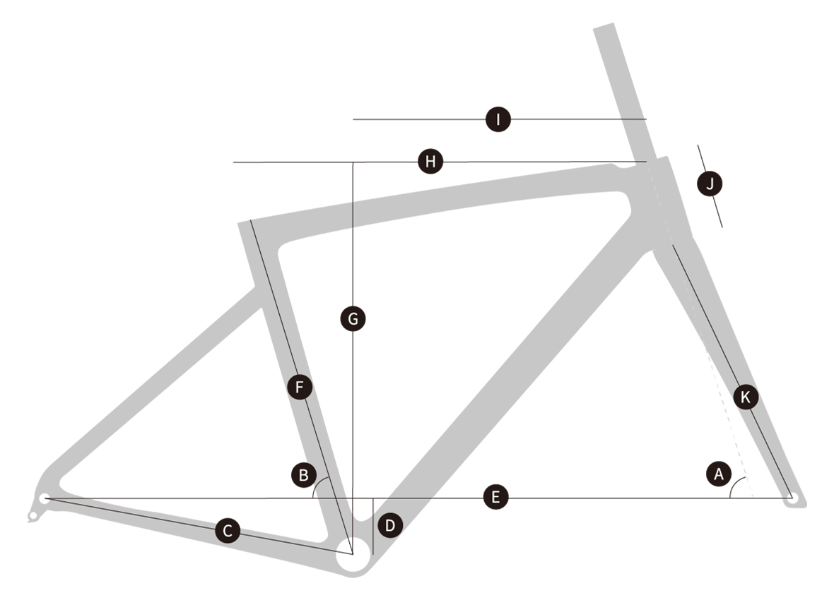 Trifox Full Internal Cable Routing Carbon Road Bike Frameset X18 Geometry