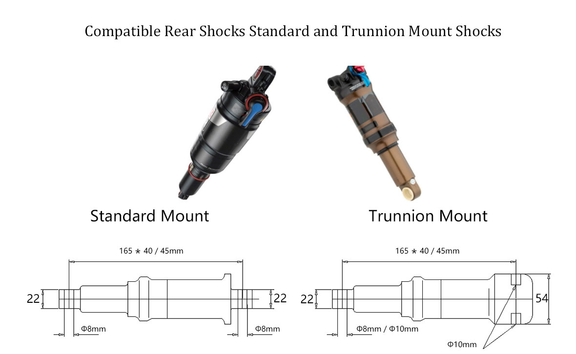 full suspension carbon MTB frame MFM100 Shock absorber installation method