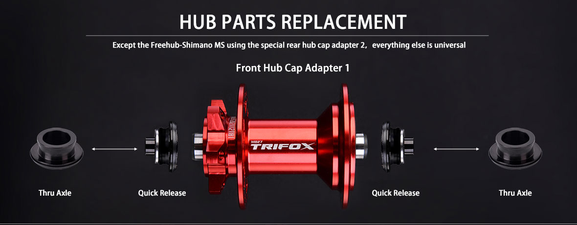 Trifox MTB Hub M827 Hub Parts Replacement Details01