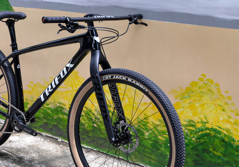 Carbon Fiber Rigid MTB Fork for Bikepacking and Adventure Cycling