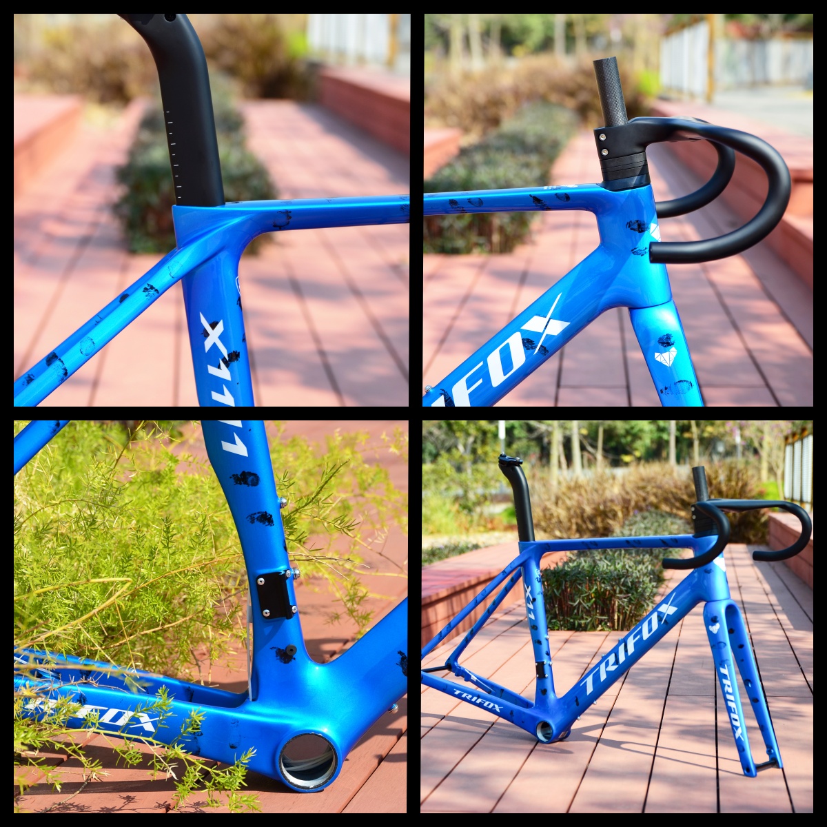 Total Internal Cable Routing Carbon Bike Frameset X11 Details 01