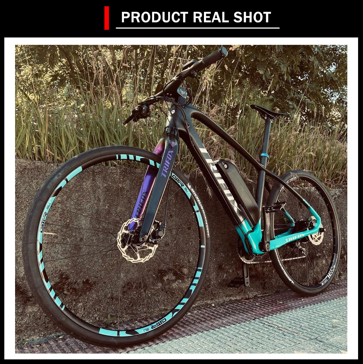 Tiro real del Cuadro rígida MTB carbono MFM200