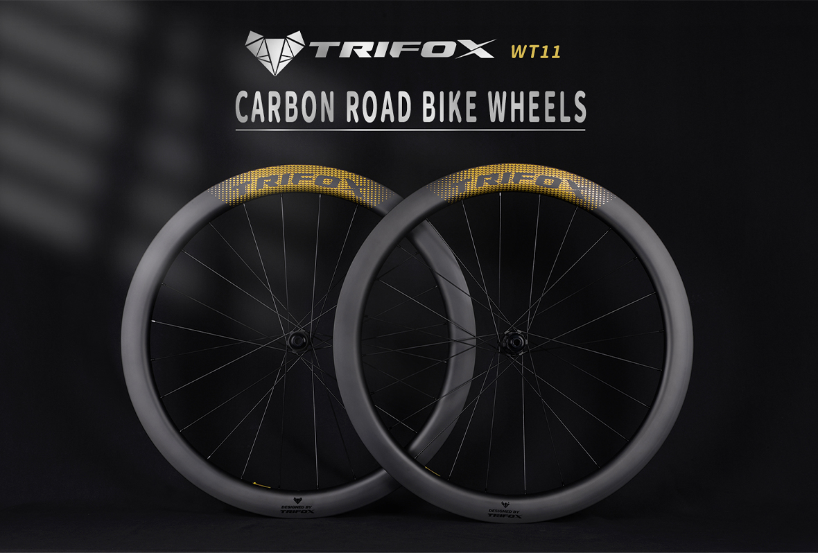 TRIFOX Lightweight 700C Centerlock Carbon Road Bike Wheelset WT11 