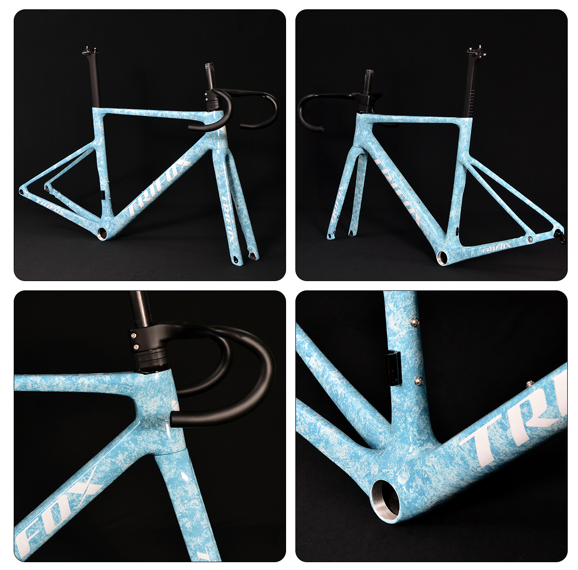 Total Internal Cable Routing Carbon Bike Frameset X9 Details 02