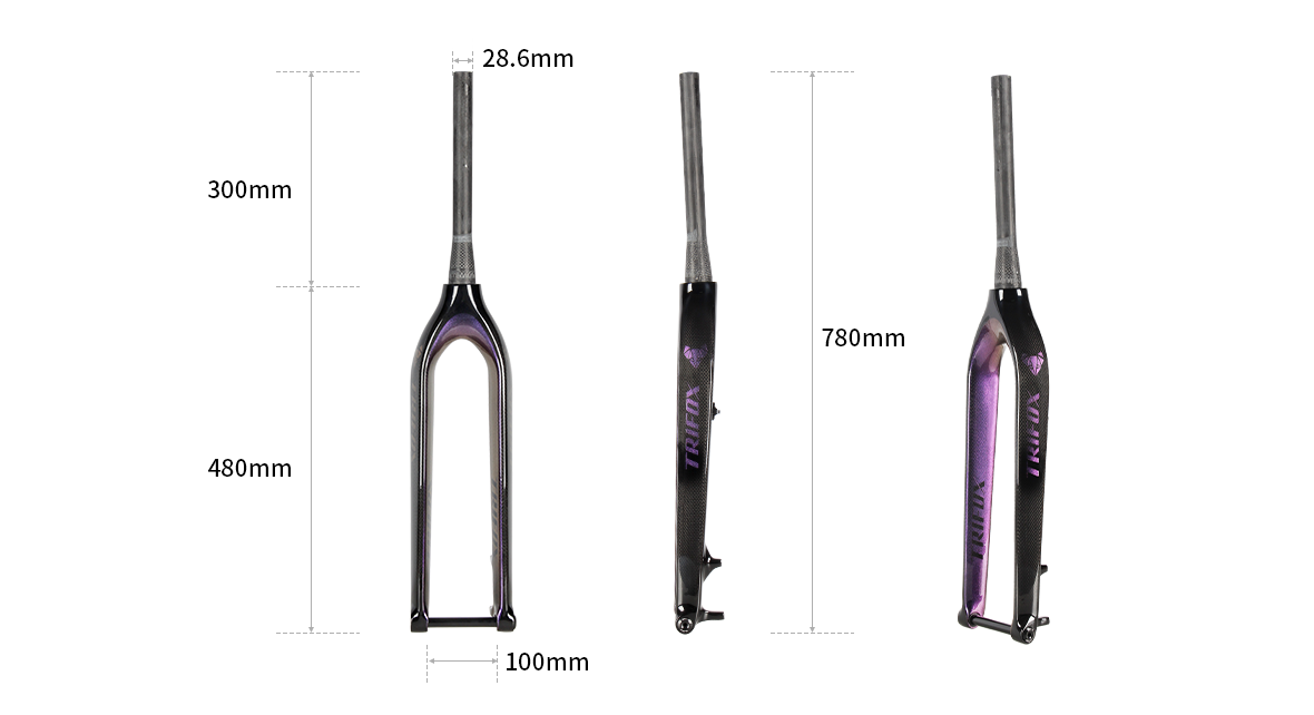 Trifox mountain bike fork TMK100 Parameter