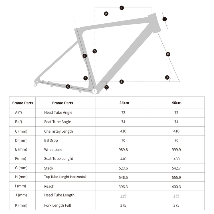 road bike frame