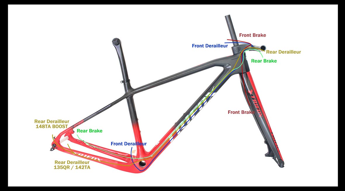 Tendido de cables del bicicleta montana SDY21