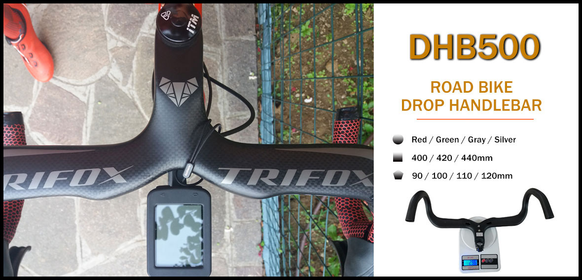 Carbon Drop Bar DHB500 28.6mm Carbon Integrated Drop Bar TRIFOX Cycling