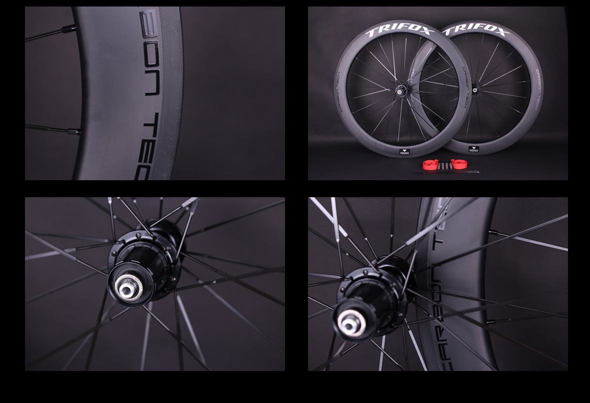 Carbon Fiber Road Bike Frameset X16QR and Road Wheelset RW100QR Details 5