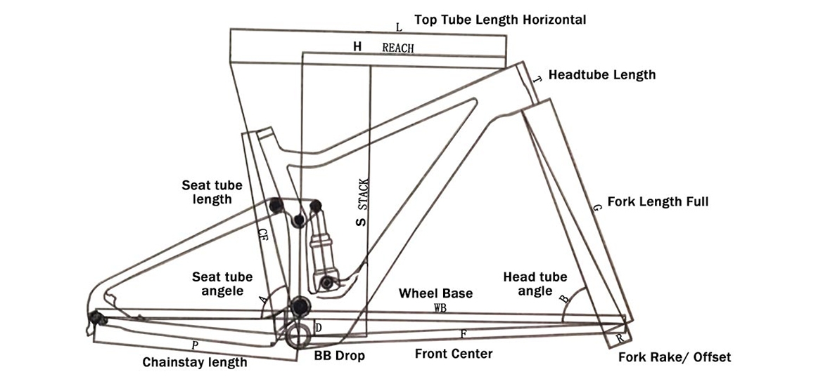 Full suspension mountain bike frame online 29er