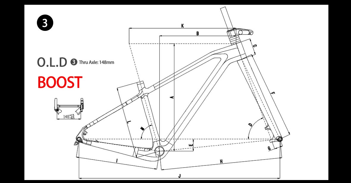 Trifox mtb frame 29er SDY21 Parameter