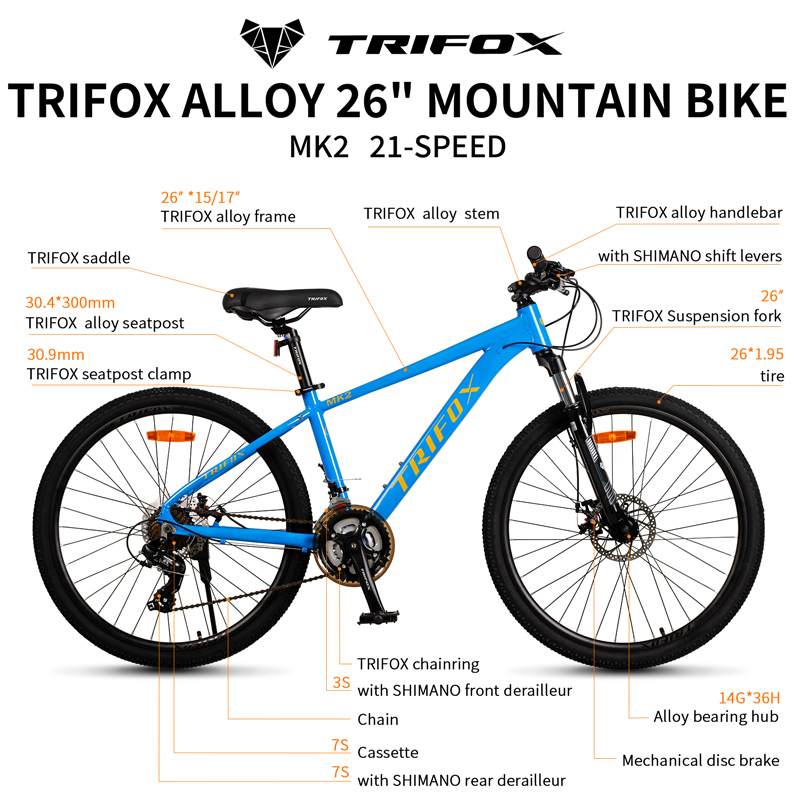 Trifox Ventura 26 Path Aluminum Mountain Bike