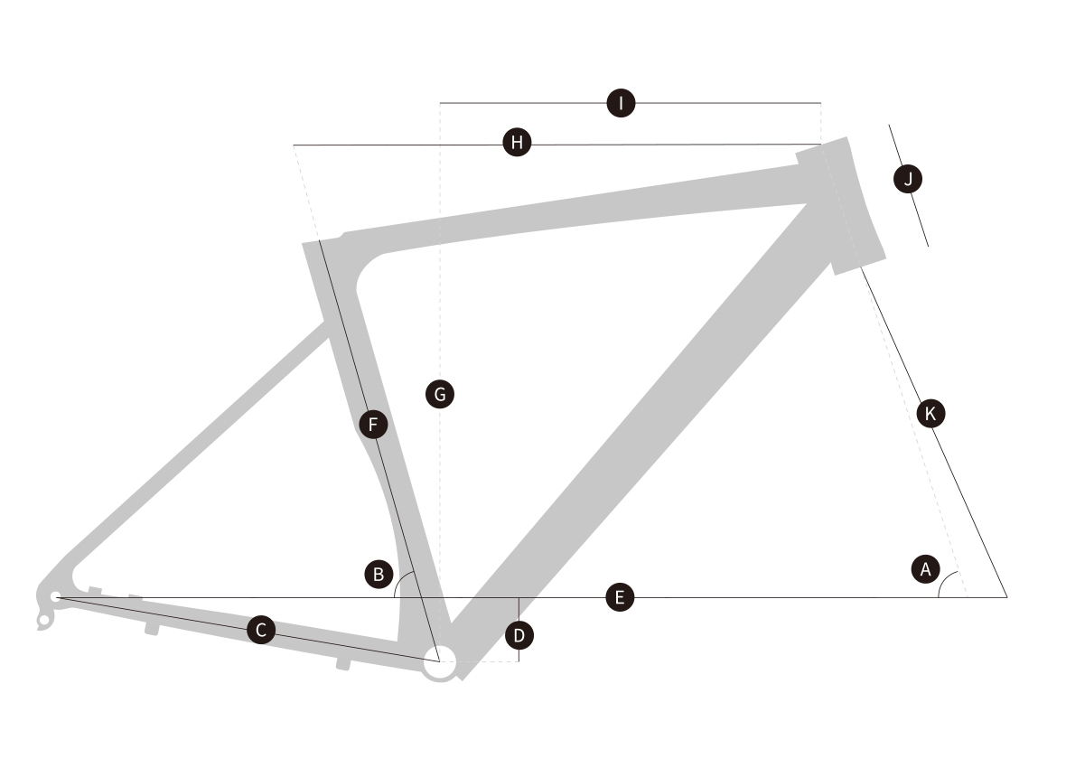 Trifox lightest aluminum road bike frame Geometry