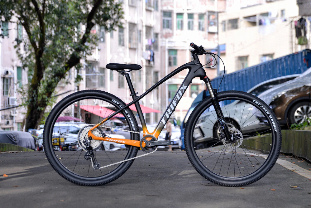 Trifox M2 Carbon Hardtail Mountain Bike on trail