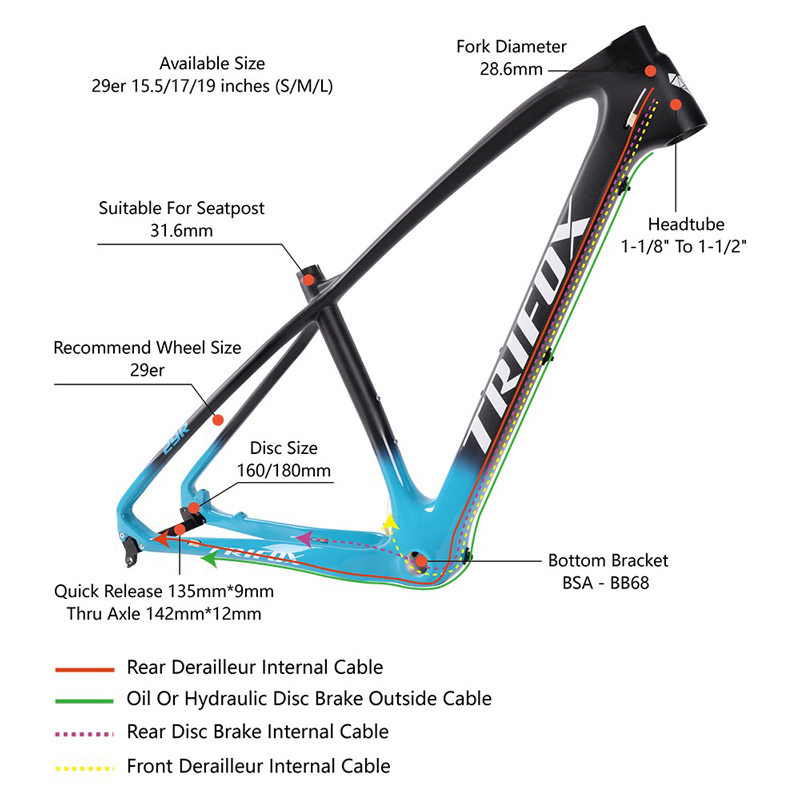 carbon frame for mountain bike