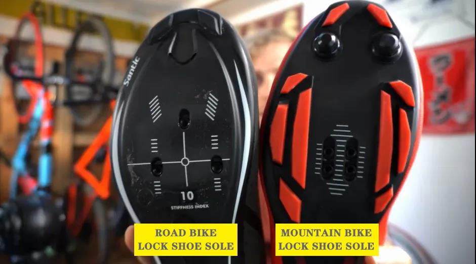 mountain bike lock shoe or road bike lock shoe