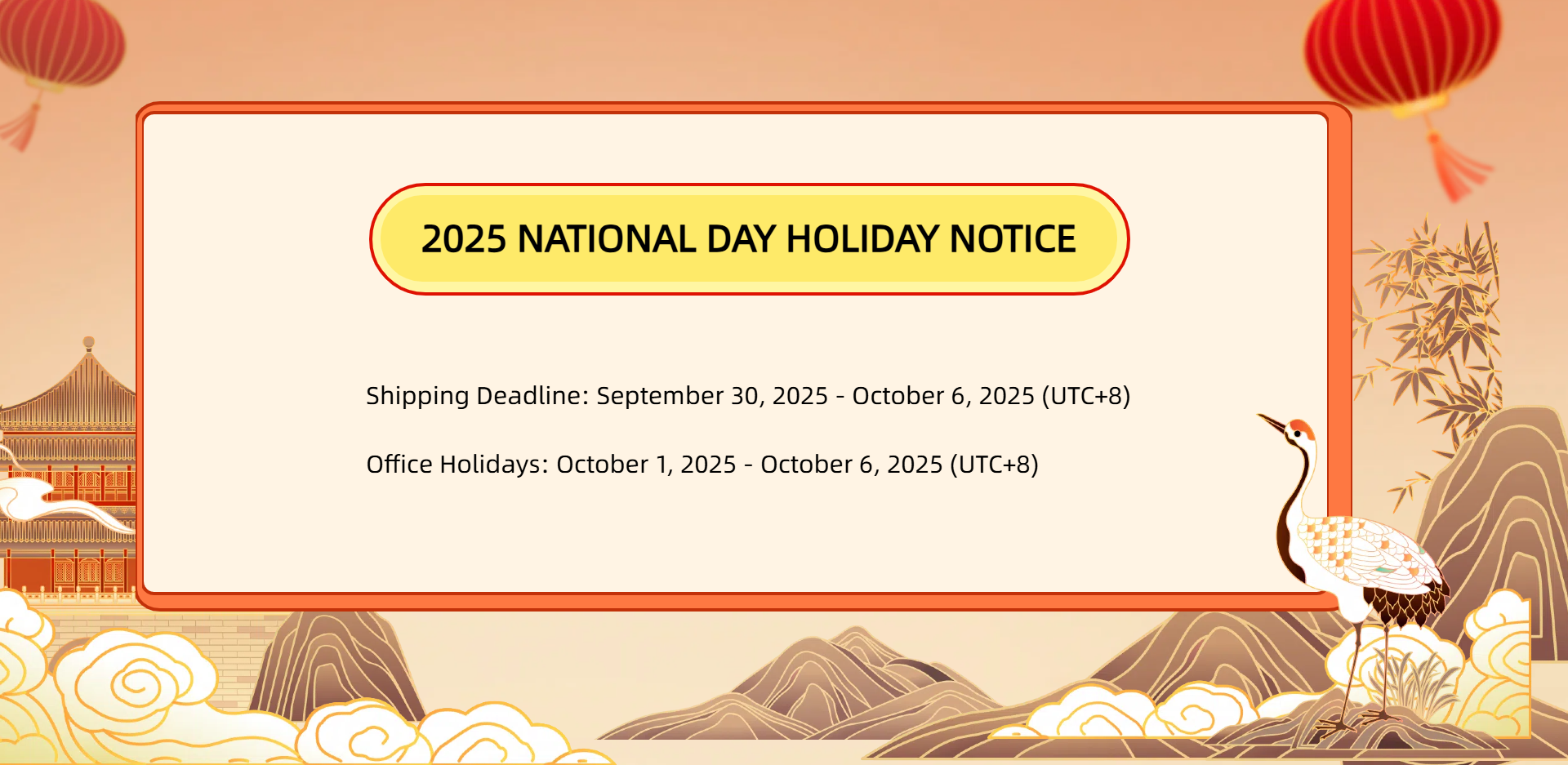 Trifox Bike 2023 Chinese New Year Notice