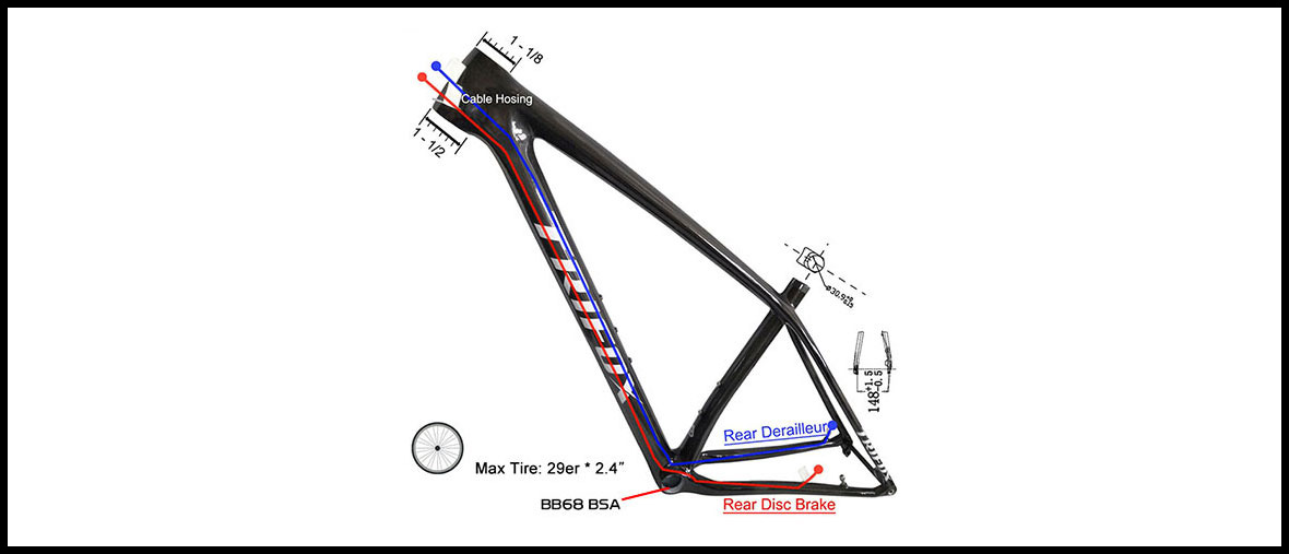 Harga frame clearance carbon mtb