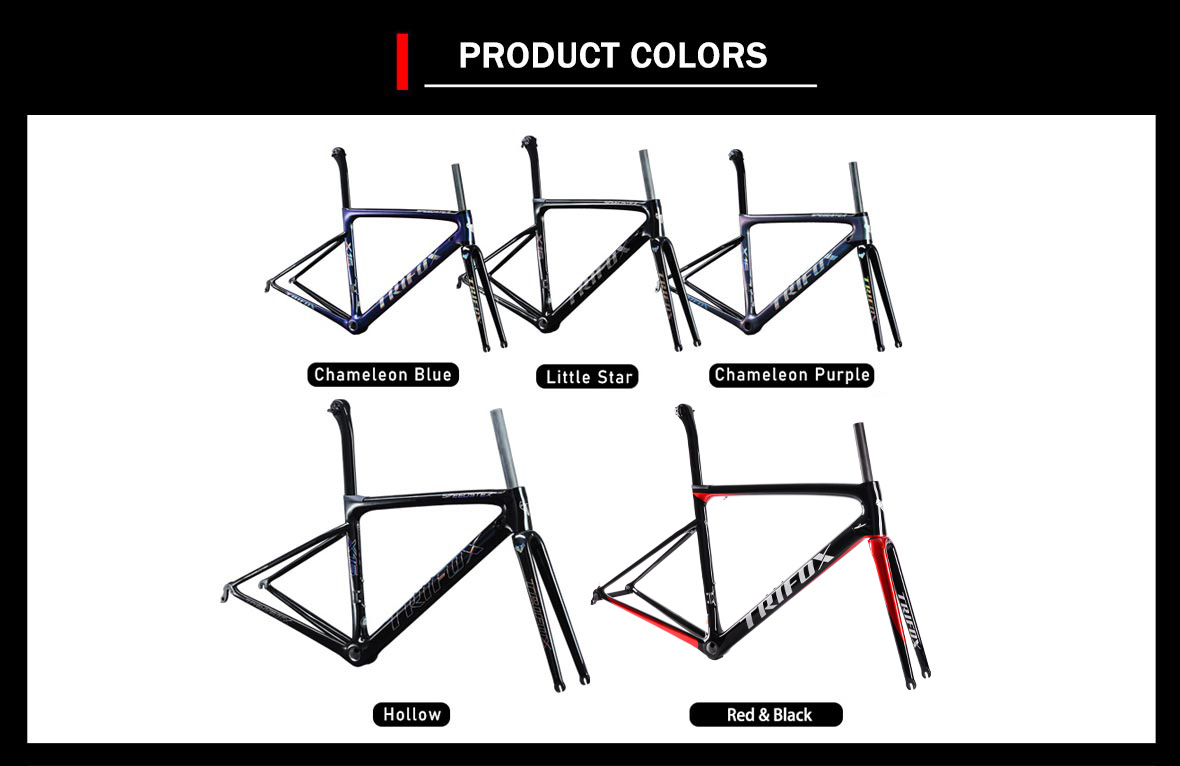 Trifox carbon road bike frame X16QR Colors