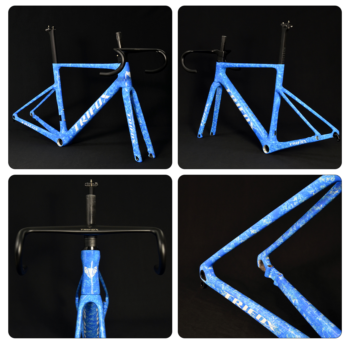 Total Internal Cable Routing Carbon Bike Frameset X9 Details 02