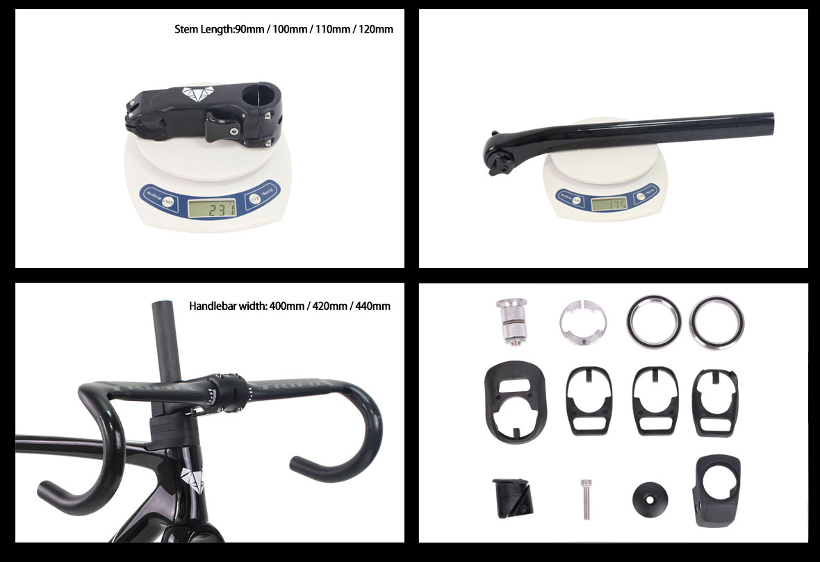 Total Internal Cable Routing Carbon Bike Frameset X18 Details 03