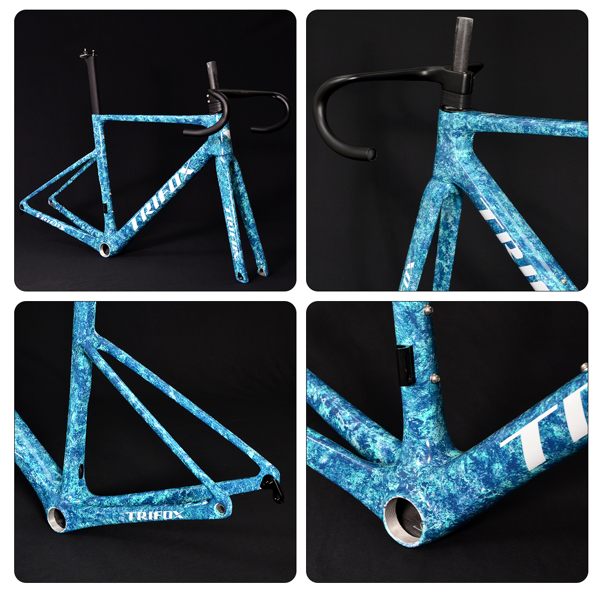 Total Internal Cable Routing Carbon Bike Frameset X9 Details 02