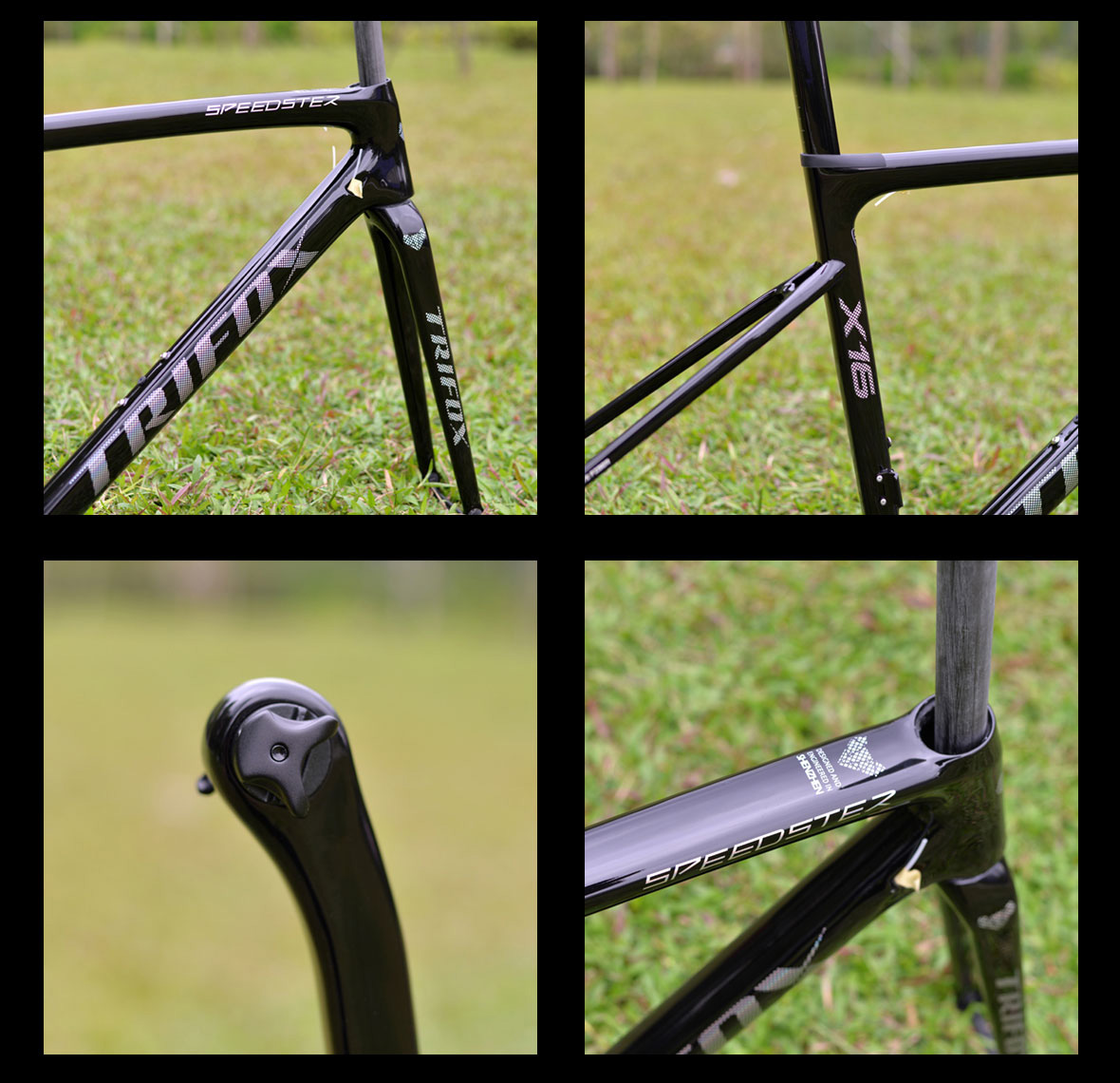 Carbon Fiber Road Bike Frameset X16QR and Road Wheelset RW100QR Details 2